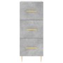 Aparador de madera contrachapada gris hormigón 34,5x34x180 cm de vidaXL, Aparadores - Ref: Foro24-3198845, Precio: 106,25 €, ...