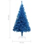 Künstlicher Weihnachtsbaum mit blauem PVC-Träger, 150 cm von vidaXL, Weihnachtsbäume - Ref: Foro24-321003, Preis: 27,99 €, Ra...