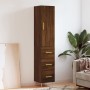 Tall oak brown plywood highboard 34.5x34x180 cm by vidaXL, Sideboards - Ref: Foro24-3198848, Price: 109,20 €, Discount: %