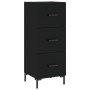 Black plywood sideboard 34.5x34x180 cm by vidaXL, Sideboards - Ref: Foro24-3198850, Price: 113,66 €, Discount: %