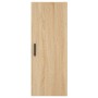 Aparador de madera contrachapada roble Sonoma 34,5x34x180 cm de vidaXL, Aparadores - Ref: Foro24-3198860, Precio: 117,99 €, D...