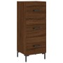 Aparador alto madera contrachapada roble marrón 34,5x34x180 cm de vidaXL, Aparadores - Ref: Foro24-3198856, Precio: 110,01 €,...