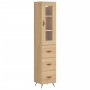 Oak Sonoma plywood sideboard 34.5x34x180 cm by vidaXL, Sideboards - Ref: Foro24-3199212, Price: 112,69 €, Discount: %