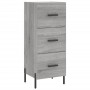 Aparador alto madera contrachapada gris Sonoma 34,5x34x180 cm de vidaXL, Aparadores - Ref: Foro24-3198863, Precio: 119,97 €, ...