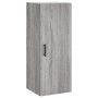 Aparador alto madera contrachapada gris Sonoma 34,5x34x180 cm de vidaXL, Aparadores - Ref: Foro24-3198863, Precio: 119,97 €, ...