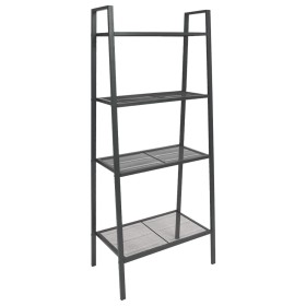 Ladder shelving 4 levels anthracite gray metal by vidaXL, Bookcases and shelves - Ref: Foro24-339607, Price: 71,99 €, Discoun...