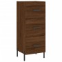 Aparador alto madera contrachapada roble marrón 34,5x34x180 cm de vidaXL, Aparadores - Ref: Foro24-3198864, Precio: 120,75 €,...