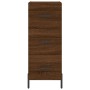 Aparador alto madera contrachapada roble marrón 34,5x34x180 cm de vidaXL, Aparadores - Ref: Foro24-3198864, Precio: 120,75 €,...