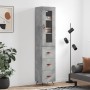 Concrete gray plywood sideboard 34.5x34x180 cm by vidaXL, Sideboards - Ref: Foro24-3199213, Price: 108,40 €, Discount: %