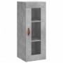 Aparador de madera contrachapada gris hormigón 34,5x34x180 cm de vidaXL, Aparadores - Ref: Foro24-3199213, Precio: 107,99 €, ...