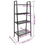 Ladder shelving 4 levels anthracite gray metal by vidaXL, Bookcases and shelves - Ref: Foro24-339607, Price: 71,99 €, Discoun...