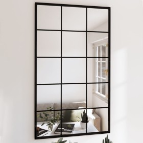 Espejos de pared 6 uds metal negro 100x60 cm de vidaXL, Espejos - Ref: Foro24-3189038, Precio: 450,45 €, Descuento: %