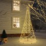 Weihnachtsbaum mit Metallstange 500 LEDs warmweiß 3 m von vidaXL, Weihnachtsbäume - Ref: Foro24-328623, Preis: 136,80 €, Raba...