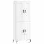 Aparador alto madera contrachapada blanco brillo 69,5x34x180 cm de vidaXL, Aparadores - Ref: Foro24-3199555, Precio: 156,76 €...