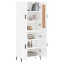 Aparador alto madera contrachapada blanco brillo 69,5x34x180 cm de vidaXL, Aparadores - Ref: Foro24-3199555, Precio: 156,76 €...