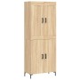 High oak-colored plywood sideboard 69.5x34x180 cm by vidaXL, Sideboards - Ref: Foro24-3199556, Price: 147,74 €, Discount: %