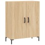 High oak-colored plywood sideboard 69.5x34x180 cm by vidaXL, Sideboards - Ref: Foro24-3199556, Price: 147,74 €, Discount: %