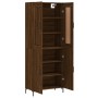 Tall oak brown plywood sideboard 69.5x34x180 cm by vidaXL, Sideboards - Ref: Foro24-3199560, Price: 153,15 €, Discount: %