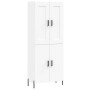 Aparador alto madera contrachapada blanco 69,5x34x180 cm de vidaXL, Aparadores - Ref: Foro24-3199561, Precio: 152,23 €, Descu...