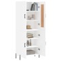 Aparador alto madera contrachapada blanco 69,5x34x180 cm de vidaXL, Aparadores - Ref: Foro24-3199561, Precio: 152,23 €, Descu...