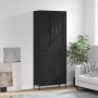 Aparador alto madera contrachapada negro 69,5x34x180 cm de vidaXL, Aparadores - Ref: Foro24-3199562, Precio: 174,83 €, Descue...