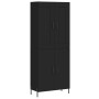 Aparador alto madera contrachapada negro 69,5x34x180 cm de vidaXL, Aparadores - Ref: Foro24-3199562, Precio: 174,83 €, Descue...