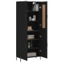 Aparador alto madera contrachapada negro 69,5x34x180 cm de vidaXL, Aparadores - Ref: Foro24-3199562, Precio: 174,83 €, Descue...