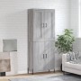 Aparador alto madera contrachapada gris sonoma 69,5x34x180 cm de vidaXL, Aparadores - Ref: Foro24-3199567, Precio: 149,00 €, ...