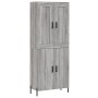 Aparador alto madera contrachapada gris sonoma 69,5x34x180 cm de vidaXL, Aparadores - Ref: Foro24-3199567, Precio: 149,00 €, ...