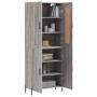 Aparador alto madera contrachapada gris sonoma 69,5x34x180 cm de vidaXL, Aparadores - Ref: Foro24-3199567, Precio: 149,00 €, ...