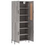 Aparador alto madera contrachapada gris sonoma 69,5x34x180 cm de vidaXL, Aparadores - Ref: Foro24-3199567, Precio: 149,00 €, ...