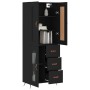 Tall black plywood sideboard 69.5x34x180 cm by vidaXL, Sideboards - Ref: Foro24-3199914, Price: 176,87 €, Discount: %