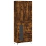 Aparador alto madera contrachapada roble ahumado 69,5x34x180 cm de vidaXL, Aparadores - Ref: Foro24-3199918, Precio: 152,99 €...