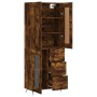 Aparador alto madera contrachapada roble ahumado 69,5x34x180 cm de vidaXL, Aparadores - Ref: Foro24-3199918, Precio: 152,99 €...