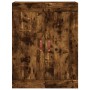 Aparador alto madera contrachapada roble ahumado 69,5x34x180 cm de vidaXL, Aparadores - Ref: Foro24-3199918, Precio: 152,99 €...