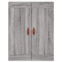 Aparador alto madera contrachapada gris sonoma 69,5x34x180 cm de vidaXL, Aparadores - Ref: Foro24-3199919, Precio: 156,99 €, ...