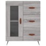 Aparador alto madera contrachapada gris sonoma 69,5x34x180 cm de vidaXL, Aparadores - Ref: Foro24-3199919, Precio: 156,99 €, ...