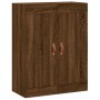 Aparador alto madera contrachapada marrón roble 69,5x34x180 cm de vidaXL, Aparadores - Ref: Foro24-3199920, Precio: 156,99 €,...