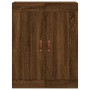 Aparador alto madera contrachapada marrón roble 69,5x34x180 cm de vidaXL, Aparadores - Ref: Foro24-3199920, Precio: 156,99 €,...