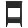 Mesa consola con cajones madera maciza caoba negro 50x30x75 cm de vidaXL, Mesas auxiliares - Ref: Foro24-337878, Precio: 100,...