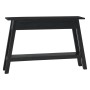 Console table solid black mahogany wood 110x30x75 cm by vidaXL, Side tables - Ref: Foro24-337890, Price: 117,16 €, Discount: %