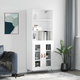 Tall white plywood sideboard 69.5x34x180 cm by vidaXL, Sideboards - Ref: Foro24-3189285, Price: 142,99 €, Discount: %