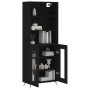 Tall black plywood sideboard 69.5x34x180 cm by vidaXL, Sideboards - Ref: Foro24-3189286, Price: 149,97 €, Discount: %