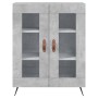 Aparador alto madera contrachapada gris hormigón 69,5x34x180 cm de vidaXL, Aparadores - Ref: Foro24-3189289, Precio: 141,61 €...