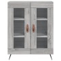 Aparador alto madera contrachapada gris sonoma 69,5x34x180 cm de vidaXL, Aparadores - Ref: Foro24-3189291, Precio: 144,99 €, ...