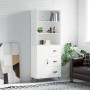 Aparador alto madera contrachapada blanco 69,5x34x180 cm de vidaXL, Aparadores - Ref: Foro24-3189413, Precio: 145,25 €, Descu...