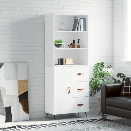 Tall white plywood sideboard 69.5x34x180 cm by vidaXL, Sideboards - Ref: Foro24-3189413, Price: 144,53 €, Discount: %