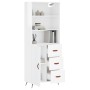 High glossy white plywood sideboard 69.5x34x180 cm by vidaXL, Sideboards - Ref: Foro24-3189415, Price: 144,99 €, Discount: %