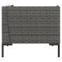 2 Stück halbrunde Gartensofas und synthetische Rattankissen von vidaXL, Modulare Sofas für den Außenbereich - Ref: Foro24-318...