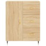 Aparador alto madera contrachapada color roble 69,5x34x180 cm de vidaXL, Aparadores - Ref: Foro24-3189424, Precio: 156,83 €, ...